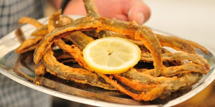 Enguias fritas à moda do Algarve