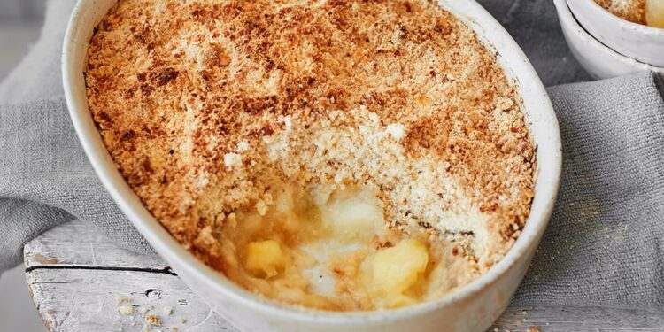 Crumble de maçã simples e fácil