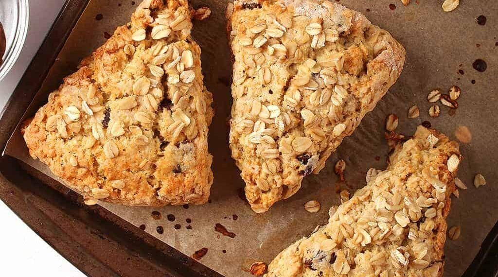 Scones com farinha de aveia