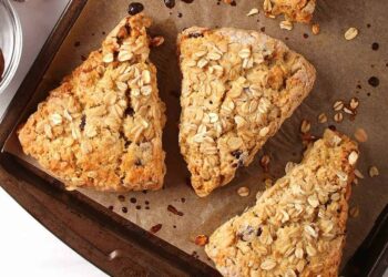 Scones com farinha de aveia