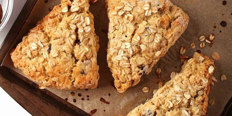 Scones com farinha de aveia