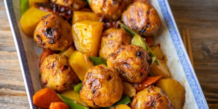 Tofu no forno com batatas