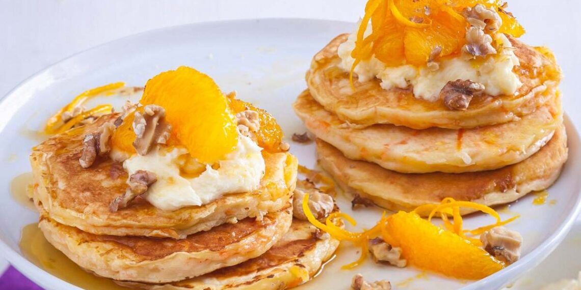 Panquecas de cenoura fofas