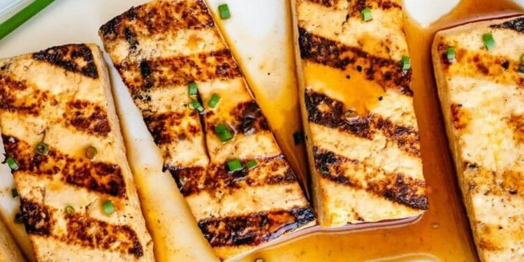 Tofu grelhado simples