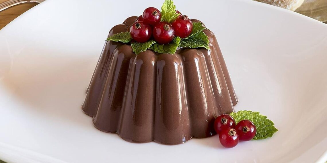 Pudim de chocolate cremoso