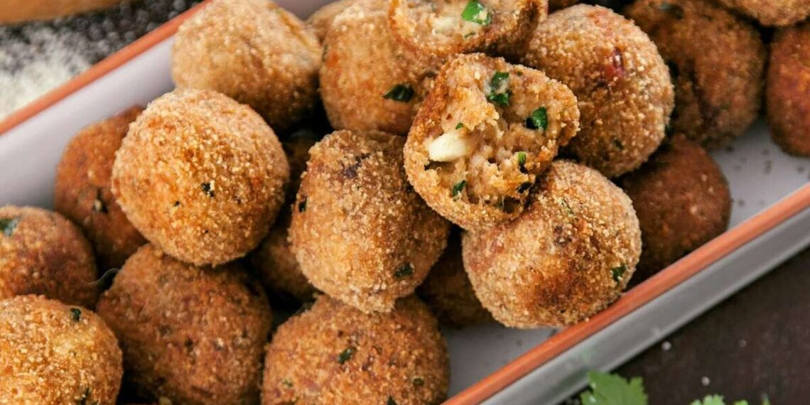 Bolinhas de farinheira à Alentejana