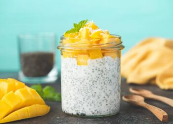 Pudim de chia simples e fácil