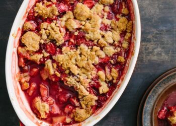Crumble de frutos vermelhos