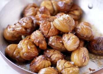 Castanhas cozidas fáceis e rápidas