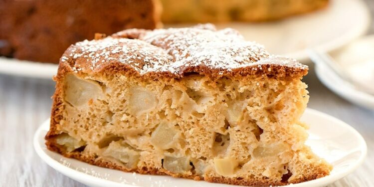 Bolo de maçã sem ovos