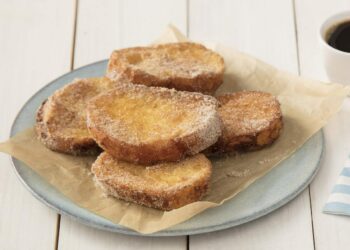 Rabanadas no forno com leite condensado