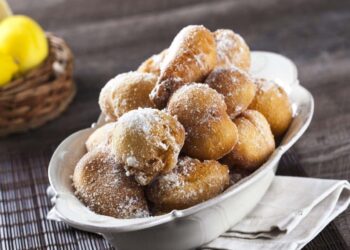 Sonhos de Natal no forno