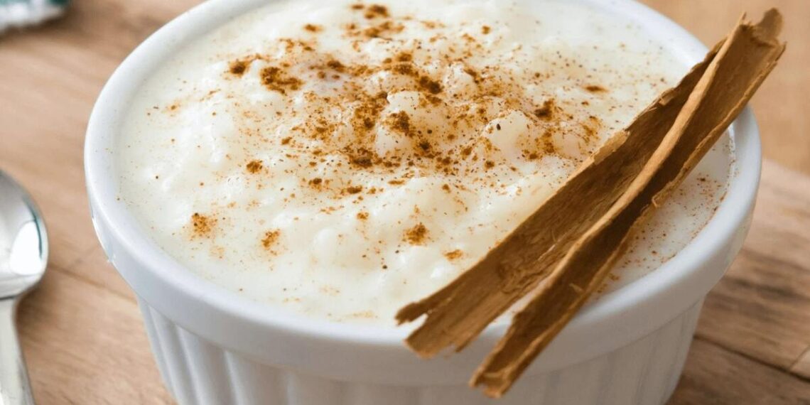 Arroz doce com leite-creme