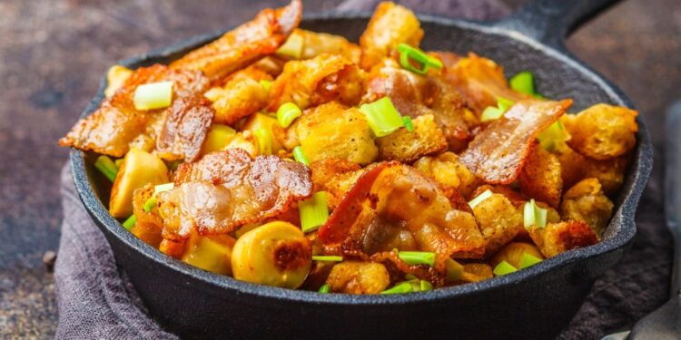 Migas na frigideira à Alentejana