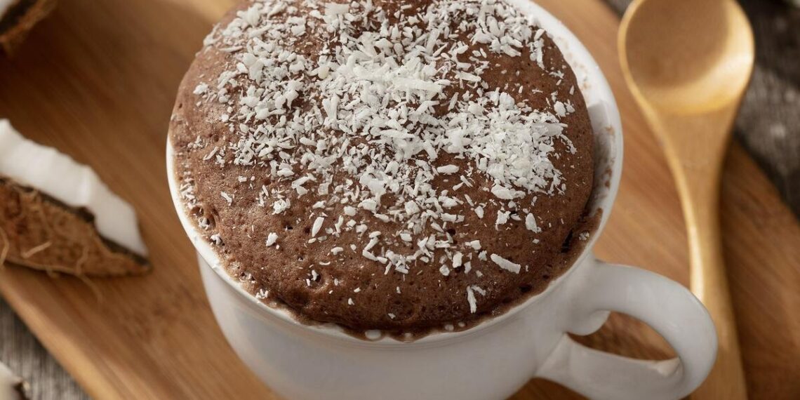 Bolo de caneca de chocolate
