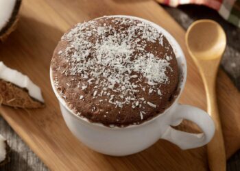 Bolo de caneca de chocolate