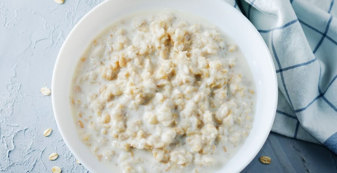 Papas de aveia com água