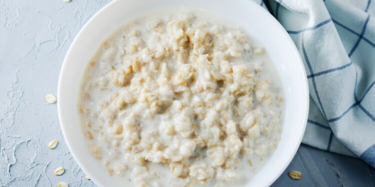 Papas de aveia com água