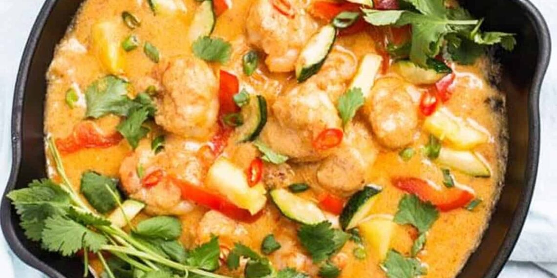 Camarão com ananás