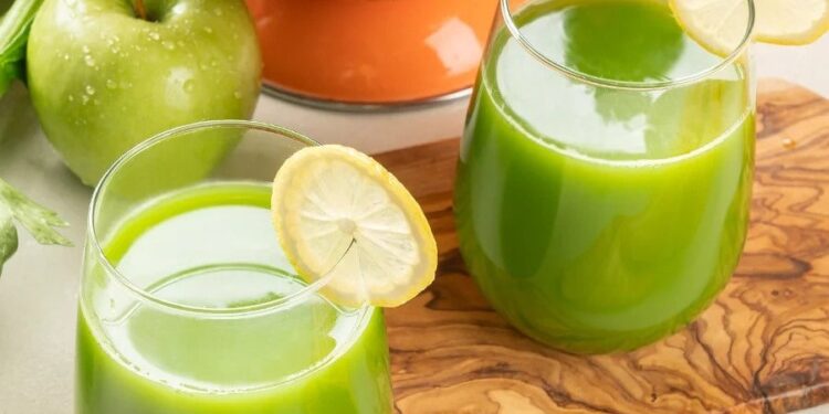 Sumo de couve e maçã