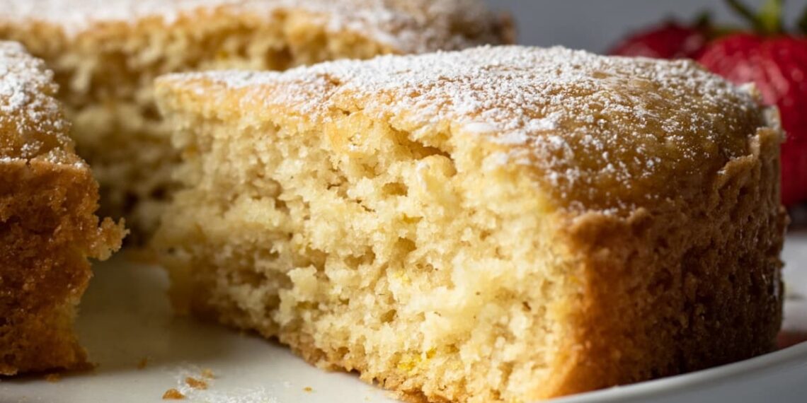 Bolo de aveia e iogurte