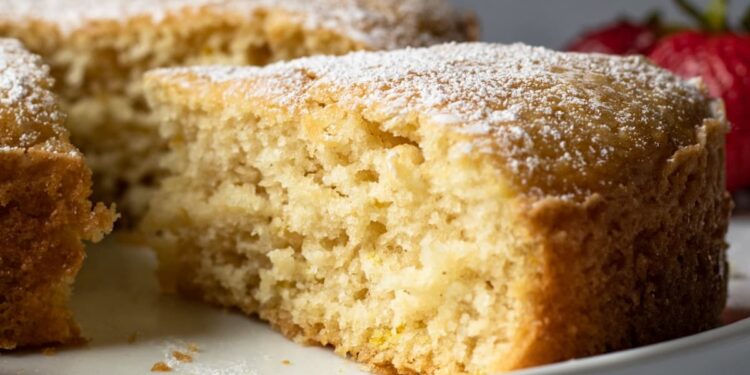 Bolo de aveia e iogurte