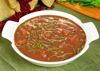 Creme de feijão encarnado