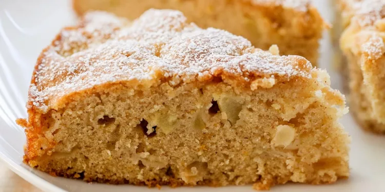 Bolo de maçã e banana