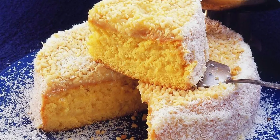 Bolo de coco e limão