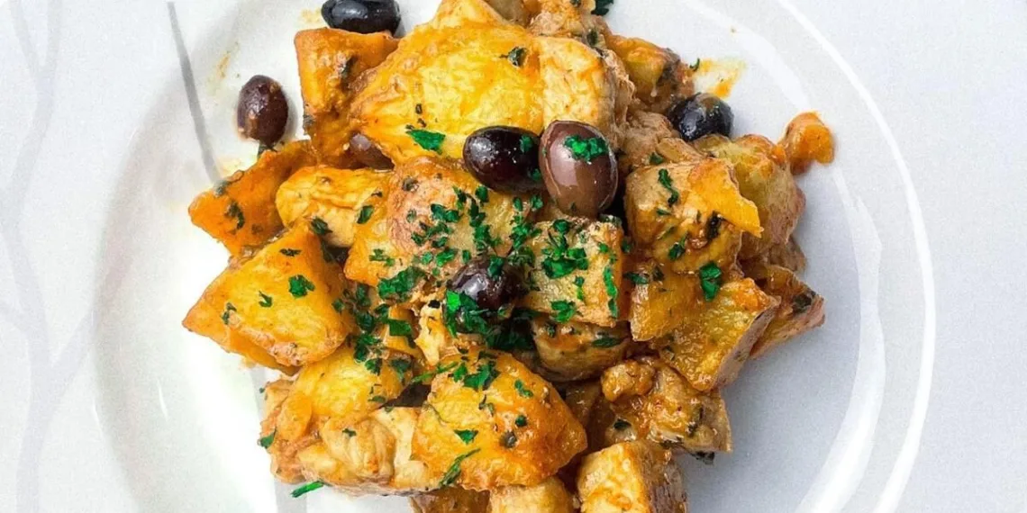 Carne de porco à portuguesa