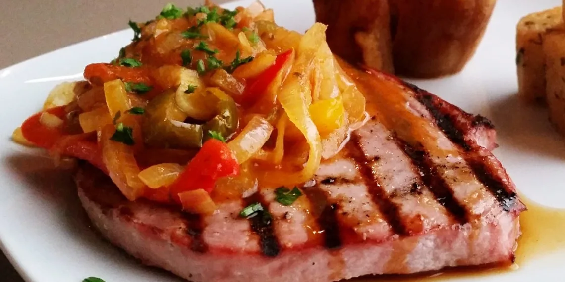 Bife de atum à madeirense