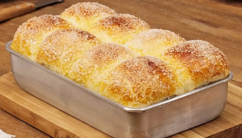 Pão doce simples e fácil