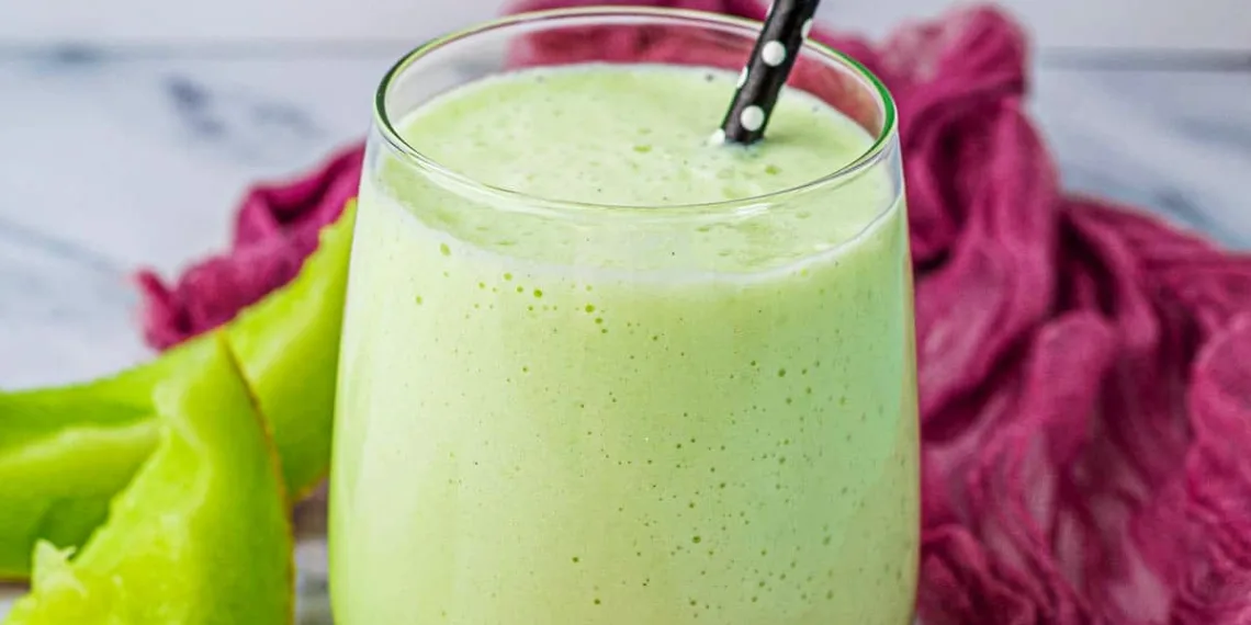 Batido de melão cremoso
