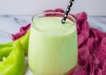 Batido de melão cremoso