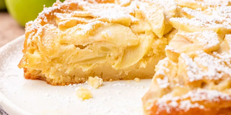 Bolo de maçã caseiro