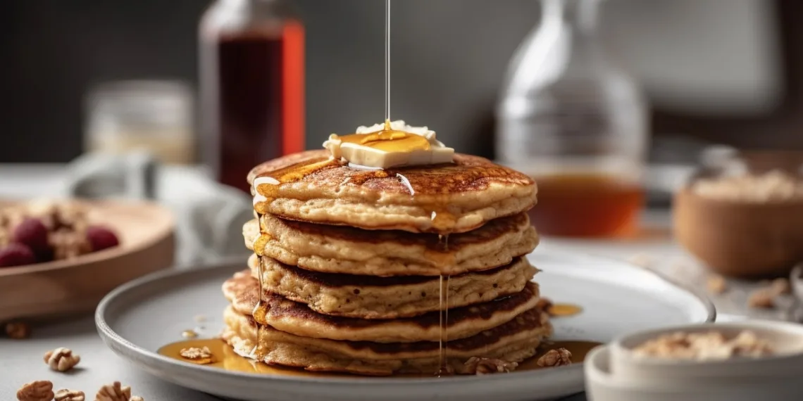 Panquecas de aveia e canela