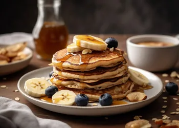 Panquecas de aveia e banana