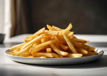 Batatas fritas no forno crocantes