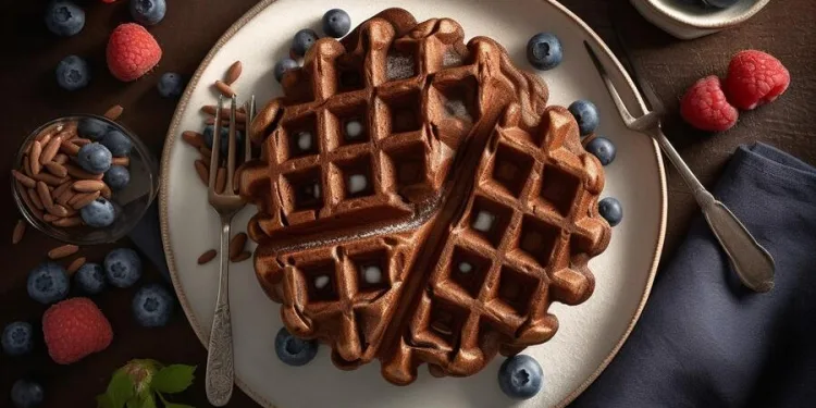 Waffles de chocolate