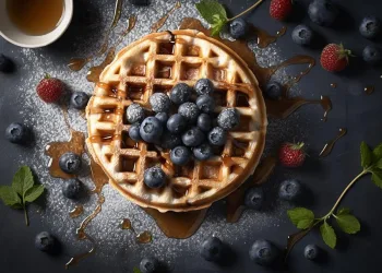 Waffles simples e rápidos