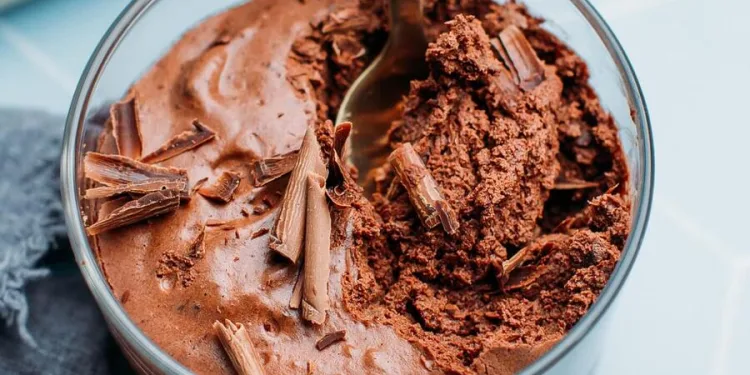 Mousse de chocolate sem açúcar