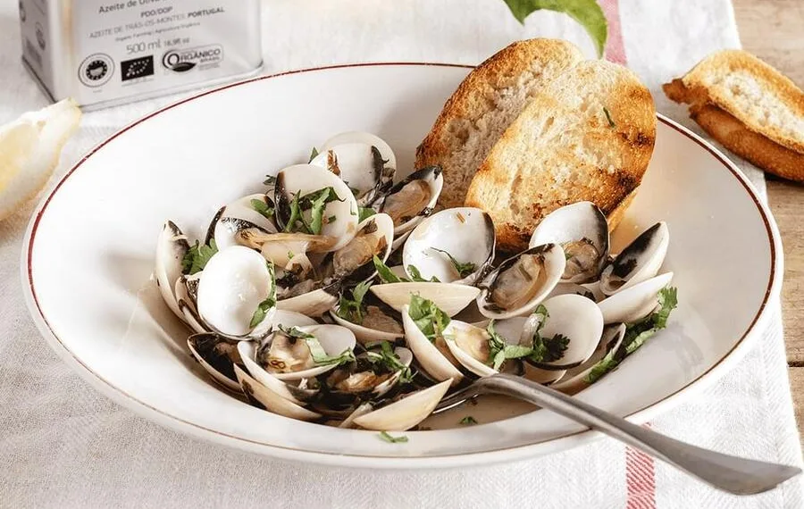 Amêijoas à bulhão pato com cerveja