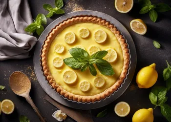 Tarte de limão com bolacha maria
