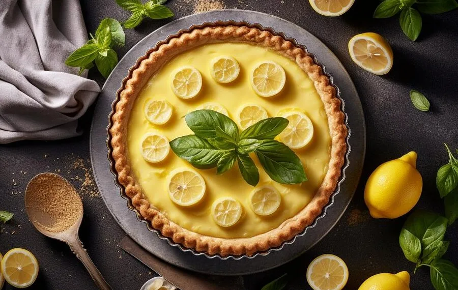 Tarte de limão com bolacha maria