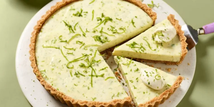 Tarte de lima e abacate