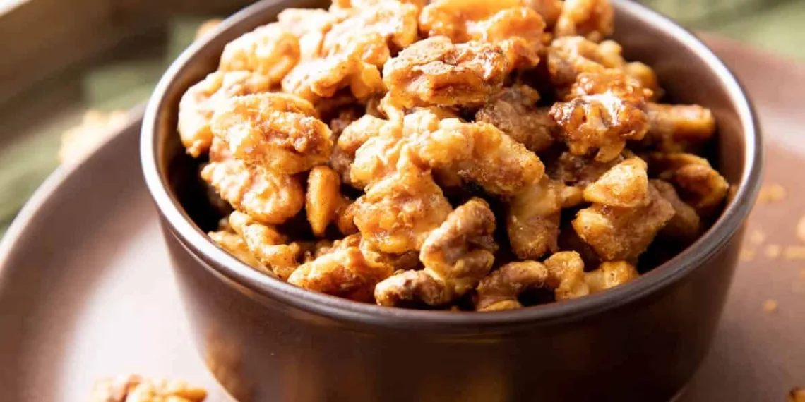 Nozes caramelizadas
