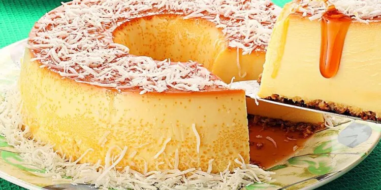 Pudim de coco no microondas