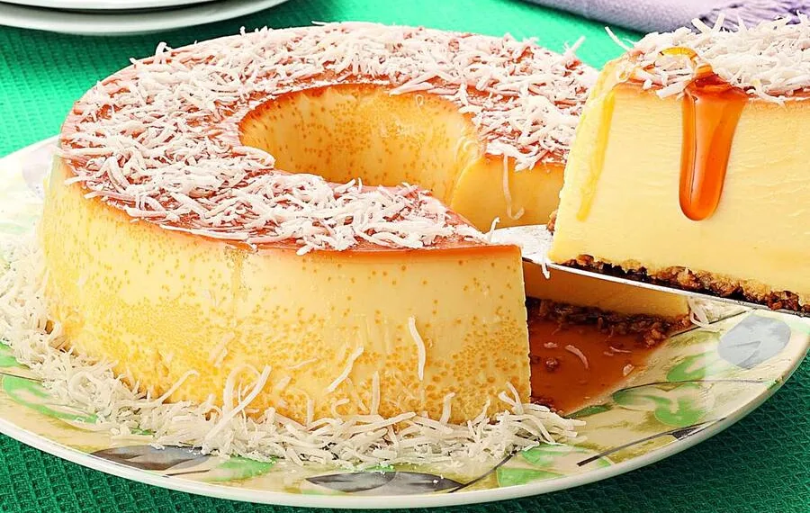 Pudim de coco no microondas