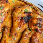 Coxas de frango no forno com mostarda