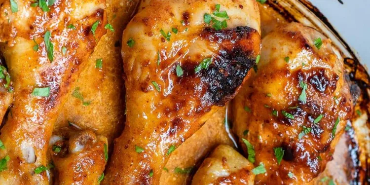 Coxas de frango no forno com mostarda